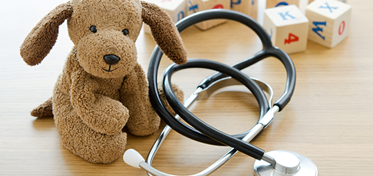 Teddy and stethoscope