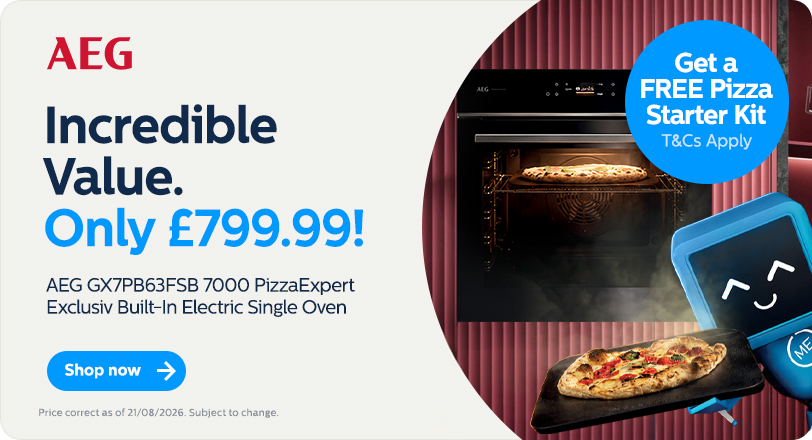 Incredible Price. Only £799 AEG GX7PB63FSB 7000 PizzaExpert Exclusiv Oven