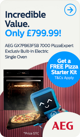 Incredible Price. Only £799 AEG GX7PB63FSB 7000 PizzaExpert Exclusiv Oven
