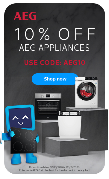 10% OFF AEG Appliances