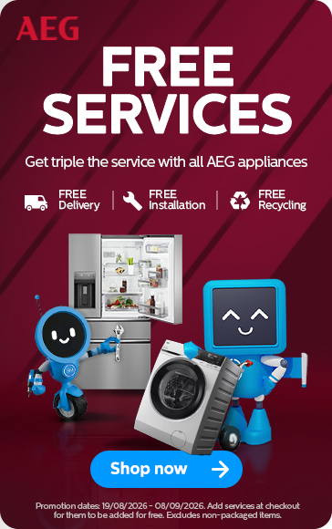 Free Triple Services on all AEG appliances