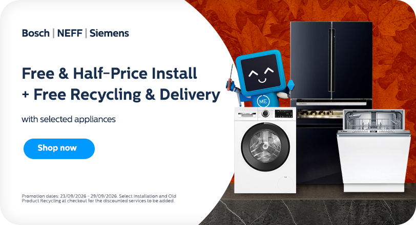 Free and Half Price Installation, plus Free Recycling with selected appliances