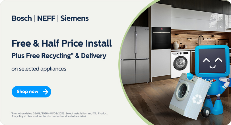 Free & Half Price Install Plus Free Recycling & Delivery