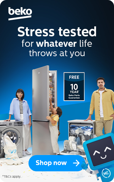 Beko Stress tested for whatever life throws at you