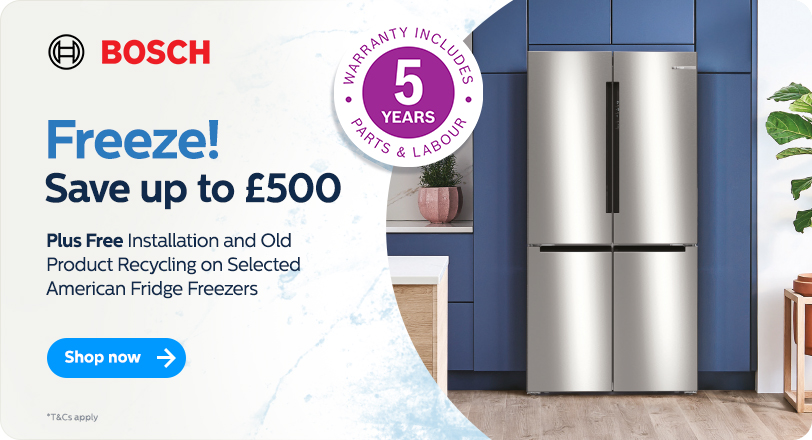 Save up to £400 on selected Fridge Freezers