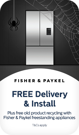 Free Delivery, install and recycling with selected freestanding fisher paykel appliances
