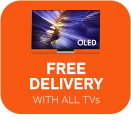 Free delivery with all TVs