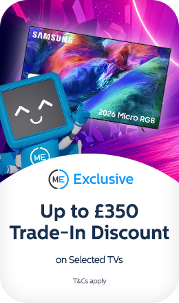 Up to £350 trade-in discount with selected TVs