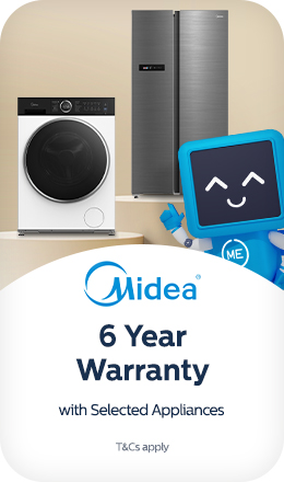6 Year Warranty with Selected Midea appliances