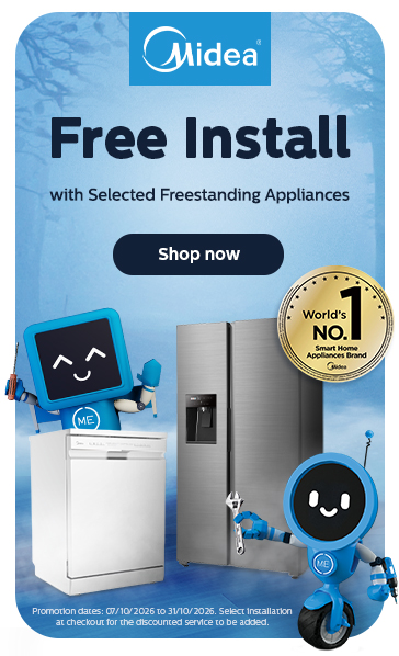 Free Installation with selected Freestanding Appliances