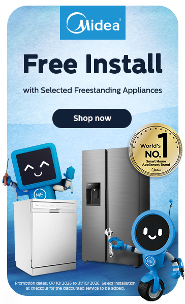 Free Installation with selected Freestanding Appliances