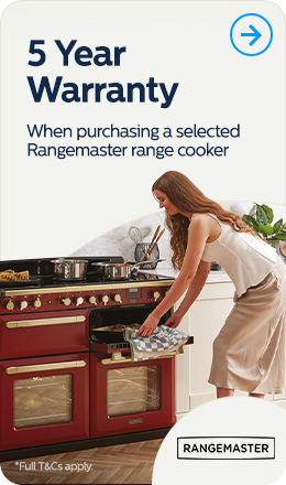5 year warranty on selected rangemaster range cookers